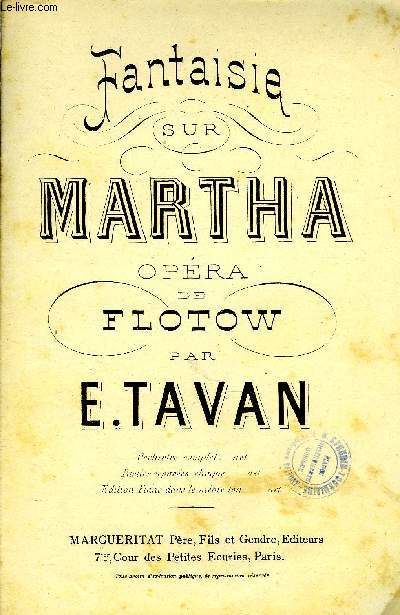 FANTAISIE SUR MARTHA