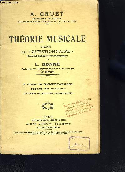 THEORIE MUSICALE
