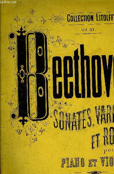 SONATES, VARIATIONS ET RONDO POUR PIANO ET VIOLON