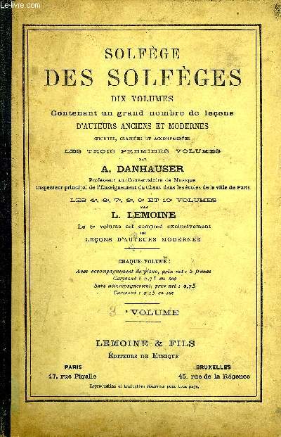 SOLFEGE DES SOLFEGES 3EME VOLUME