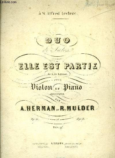 DUO DE SALON SUR ELLE EST PARTIE