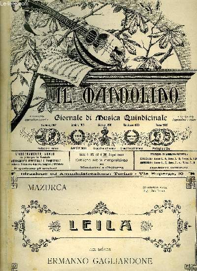 IL MANDOLINO N°7 - COLLECTIF - 1911 - Foto 1 di 1