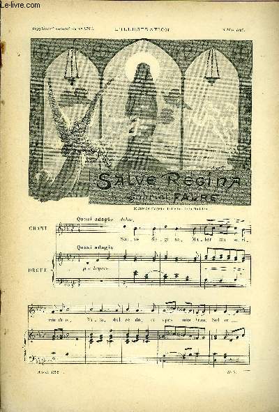 SUPPLEMENT MUSICAL AU N2723 DE L'ILLUSTRATION
