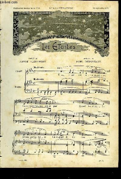 SUPPLEMENT MUSICAL AU N2743 DE L'ILLUSTRATION