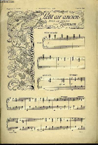 SUPPLEMENT MUSICAL AU N2867 DE L'ILLUSTRATION
