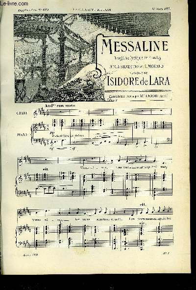 SUPPLEMENT MUSICAL AU N2979 DE L'ILLUSTRATION