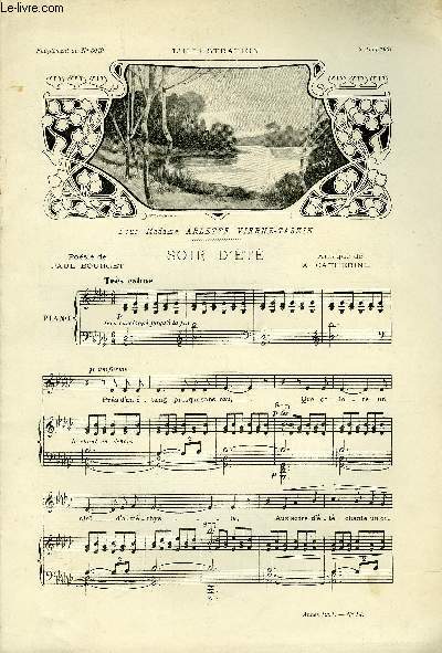 SUPPLEMENT MUSICAL AU N3049 DE L'ILLUSTRATION