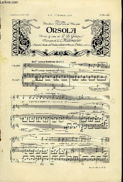 SUPPLEMENT MUSICAL AU N3090 DE L'ILLUSTRATION