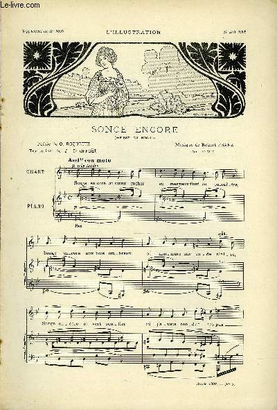 SUPPLEMENT MUSICAL AU N3095 DE L'ILLUSTRATION