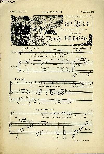 SUPPLEMENT MUSICAL AU N3108 DE L'ILLUSTRATION