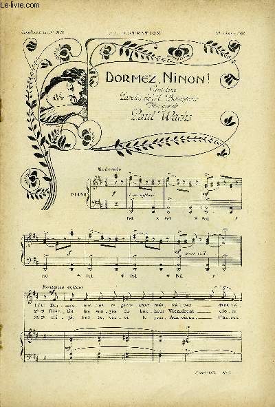 SUPPLEMENT MUSICAL AU N3130 DE L'ILLUSTRATION