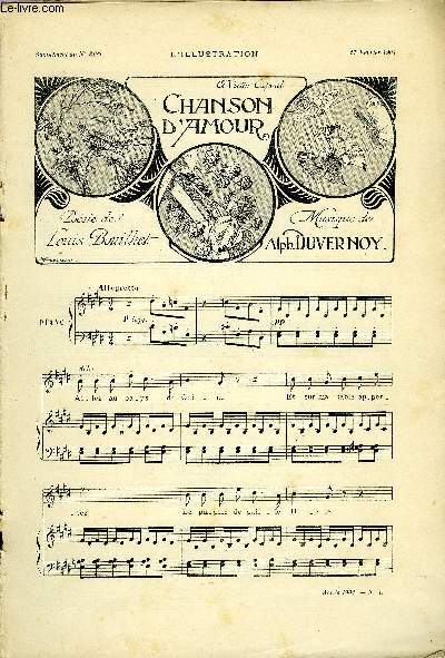 SUPPLEMENT MUSICAL AU N3183 DE L'ILLUSTRATION