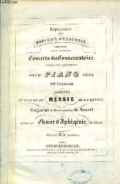 ALLELUIA ET PSAUME DU MESSIE / FRAGMENT DE DAVID PENITENT / SCENE ET CHOEUR D'IPHIGENIE