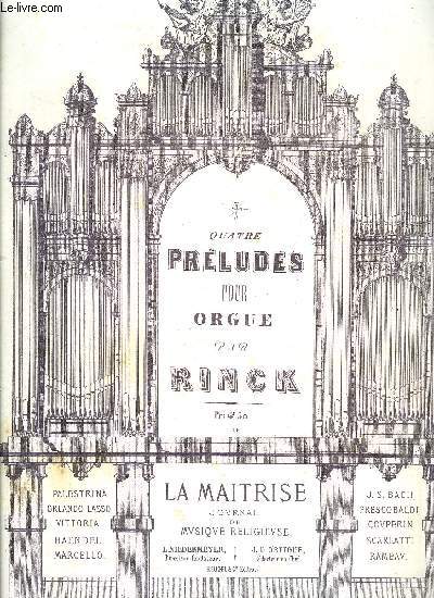 QUATRE PRELUDES POUR ORGUE