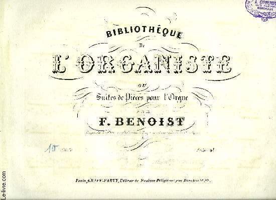 BIBLIOTHEQUE DE L'ORGANISTE