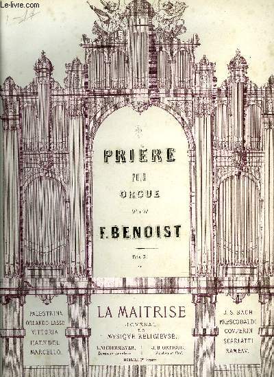 PRIERE POUR ORGUE