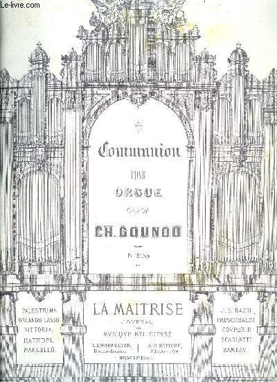 COMMUNION POUR ORGUE