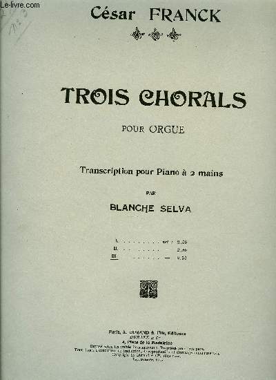 TROIS CHORALS