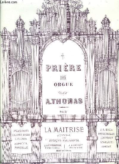PRIERE POUR ORGUE