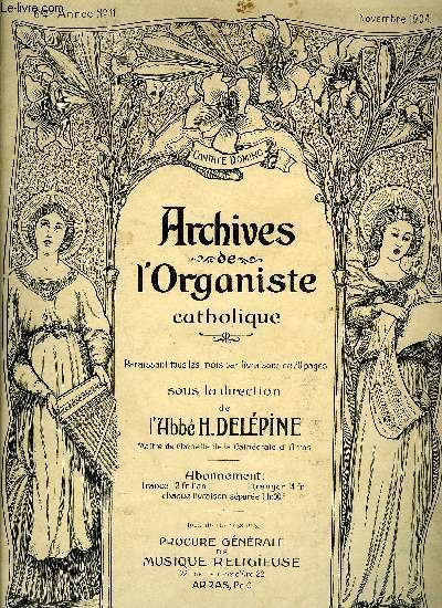 ARCHIVES DE L'ORGANISTE N11