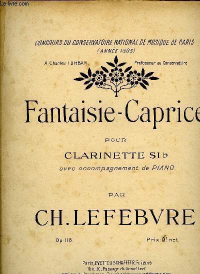 FANTAISE-CAPRICE POUR CLARINETTE