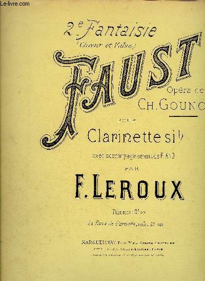 2e FANTAISIE SUR FAUST