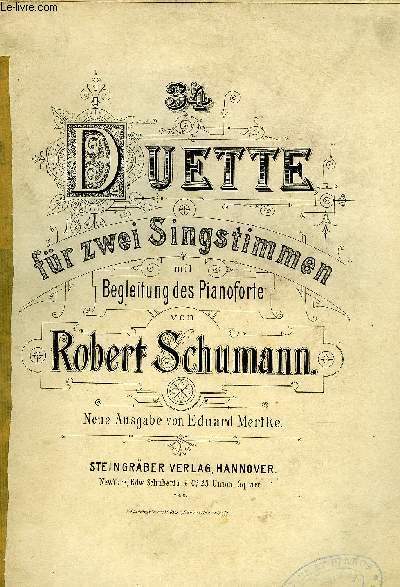 34 DUETTE FR ZWEI SINGSTIMMEN