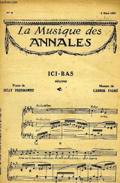 LA MUSIQUE DES ANNALES N4 ICI-BAS