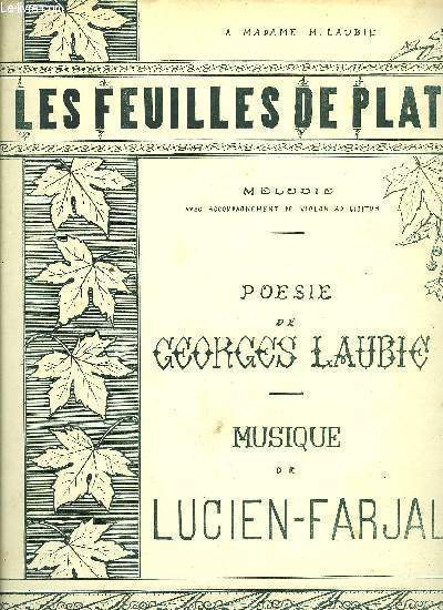 LES FEUILLES DE PLATANE