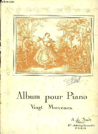 ALBUM POUR PIANO VINGT MORCEAUX