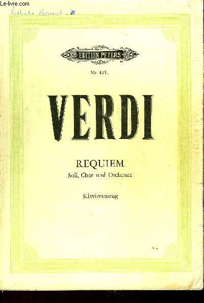 REQUIEM Soli, Chor und Orchester