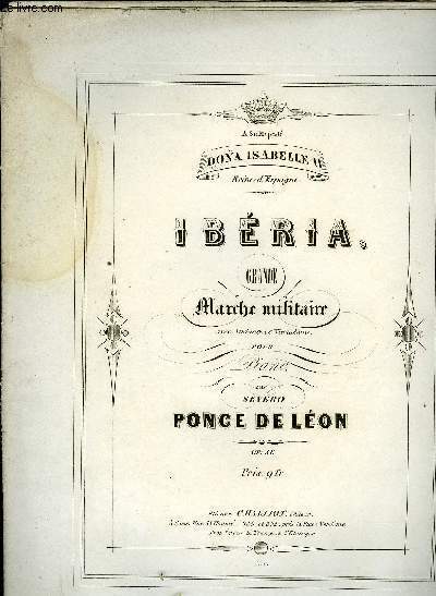 IBERIA grande marche militaire avec andante et variation