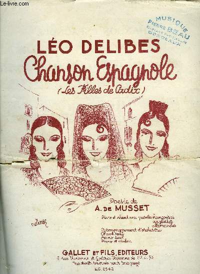 CHANSON ESPAGNOLE (les filles de Cadix)