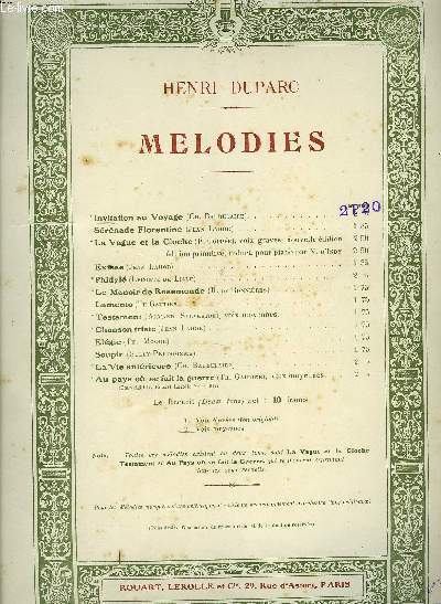 L'INVITATION AU VOYAGE posie de Charles Baudelaire piano et chant N2 VOIX MOYENNES