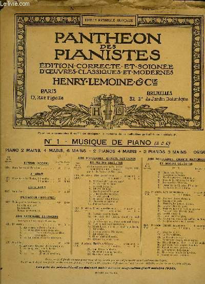 SYMPHONIES transcrites pour piano par Charles-Ren N1181. en r majeur