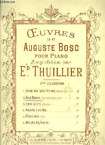 ROSE MOUSSE pour piano simplifi par Ed. Thuillier.