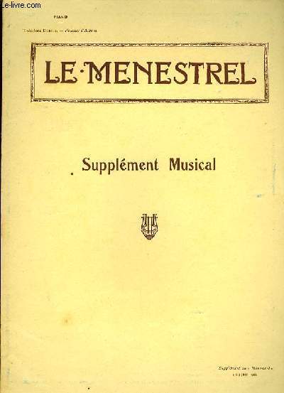 FEUILLET D'ALBUM pour un ballet piano seul supplment au MENESTREL du 9 Juin 1922