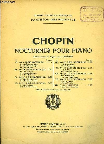 DEUX NOCTURNES OP.37. pour piano