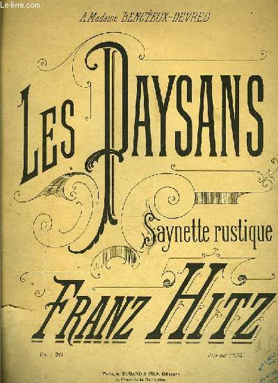 LES PAYSANS saynette rustique OP.241.