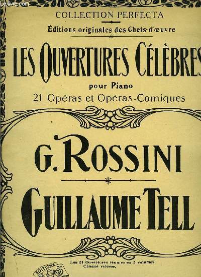 OUVERTURE DE GUILLAUME TELL pour piano