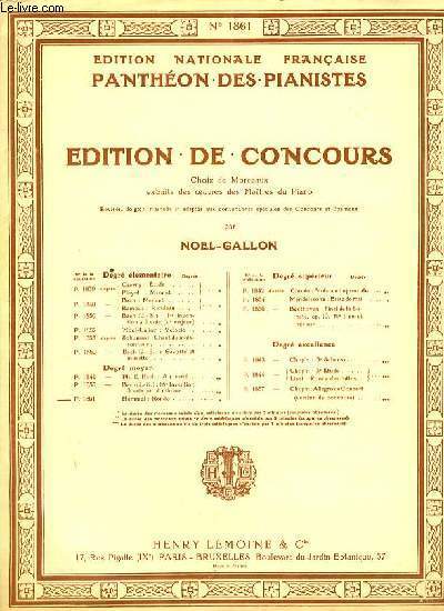 SOLO DE CONCOURS d'aprs un rondo de Hummel pour piano EDITION NATIONALE FRANCAISE PANTHEON DES PIANISTES