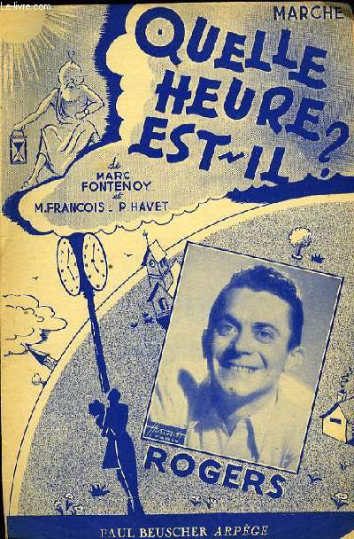 QUELLE HEURE EST-IL ? parition pour le chant