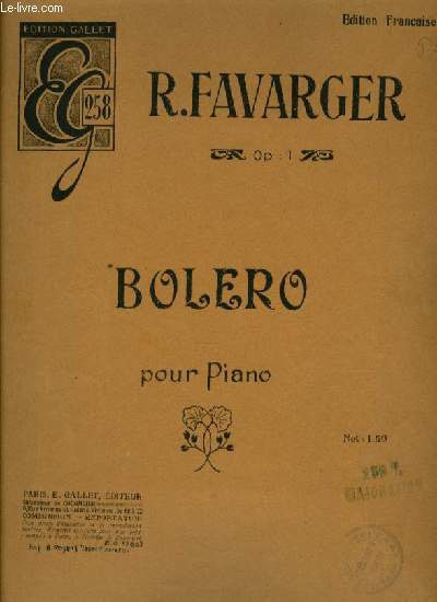 BOLERO pour piano