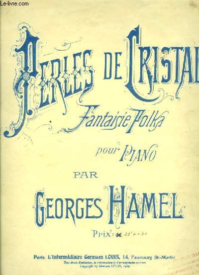 PERLES DE CRISTAL fanaisie polka pour piano seul 2me EDITION