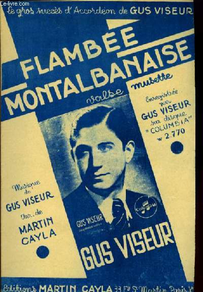 FLAMBEE MONTALBANAISE valse pour accordeon