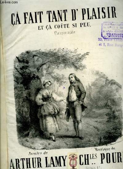 CA FAIT TANT D'PLAISIR ET OA COUT' SI PEU partition pour chant et piano