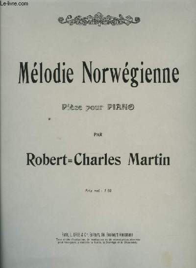 MELODIE NORWEGIENNE pice pour piano