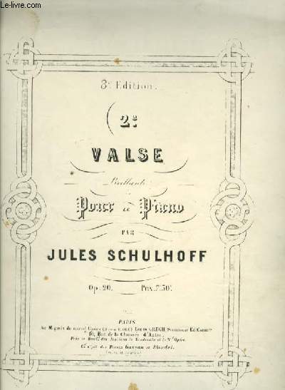 2e VALSE pour piano OP.20 3e EDITION