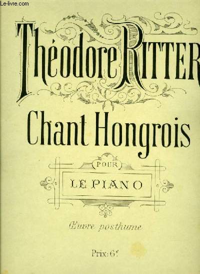 CHANT HONGROIS pour le piano