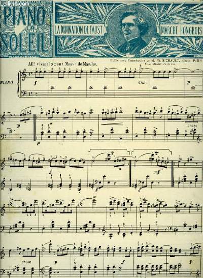 SIXIEME ANNEE SUPPLEMENT MUSICAL DU SOLEIL DU DIMANCHE du 23 Aot 1891 N8